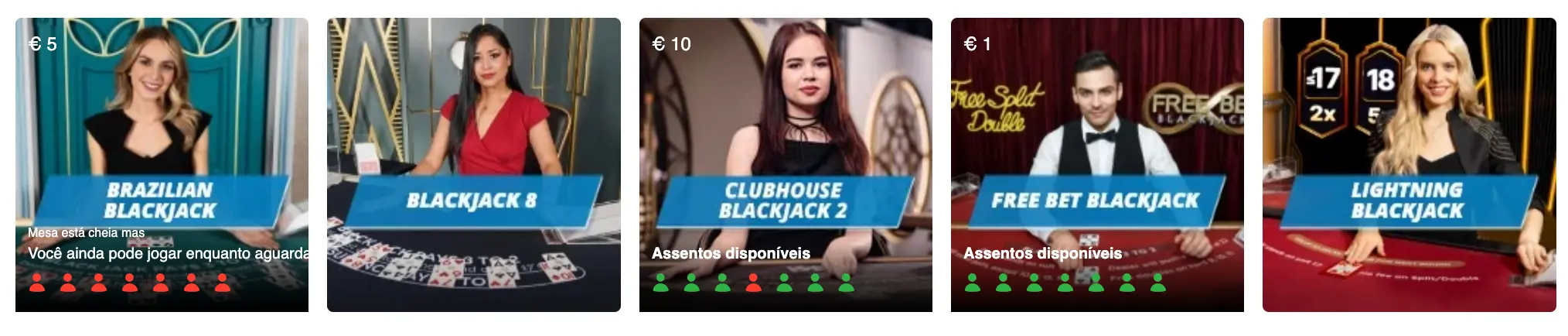 Blackjack no SportingBet Casino